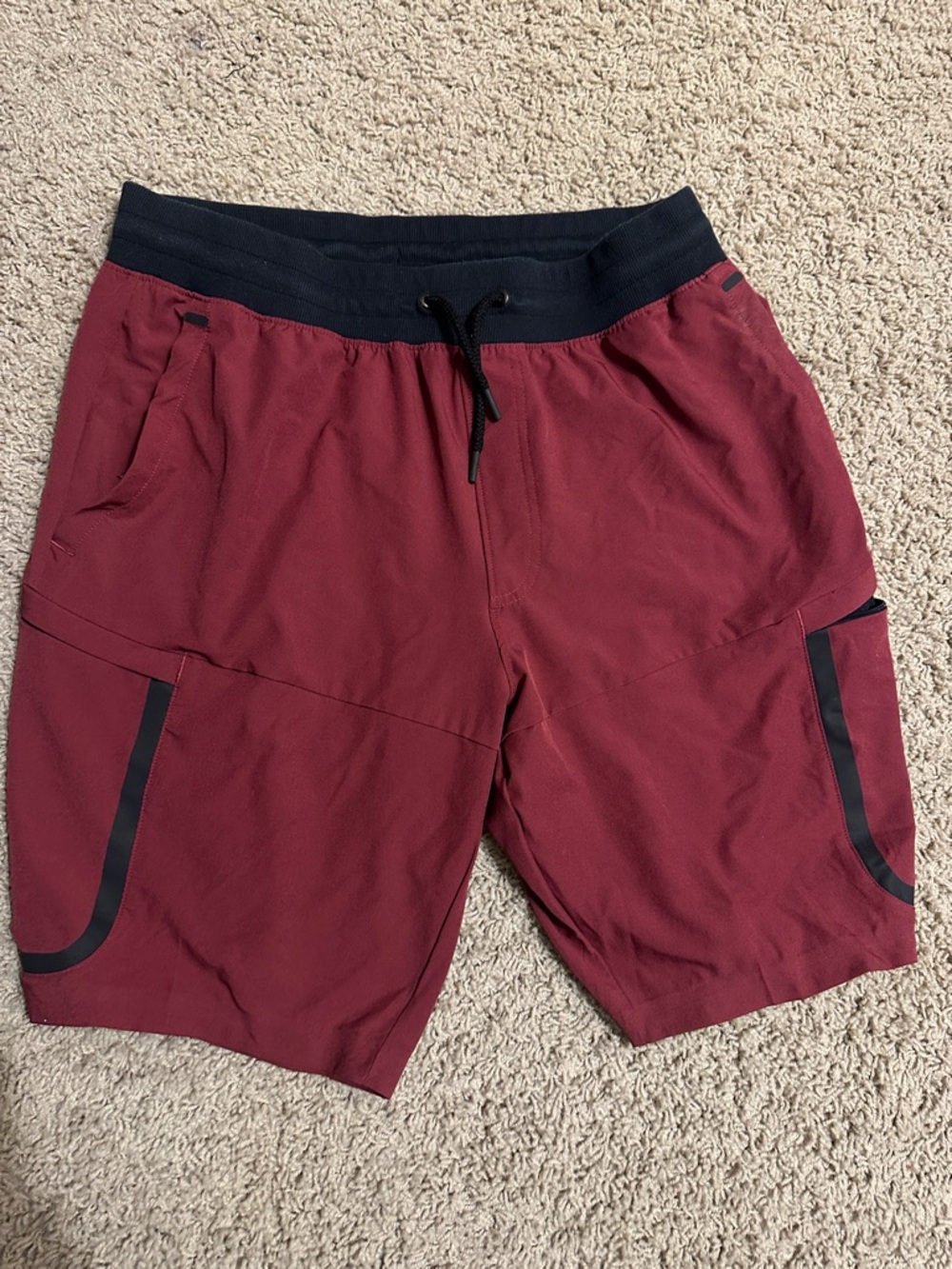Men's Under Armour Maroon Athletic Drawstring Shorts